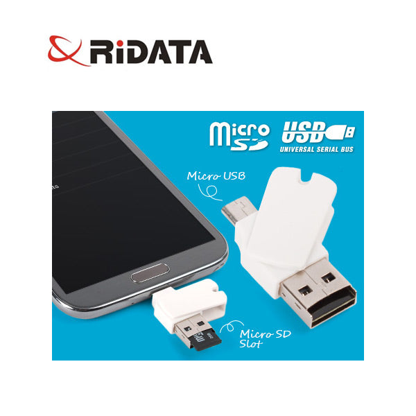 Ridata OTG Mobile Phone MicroSD Card Reader (OTG Mobile Phone/Tablet/PC) Tristar Online