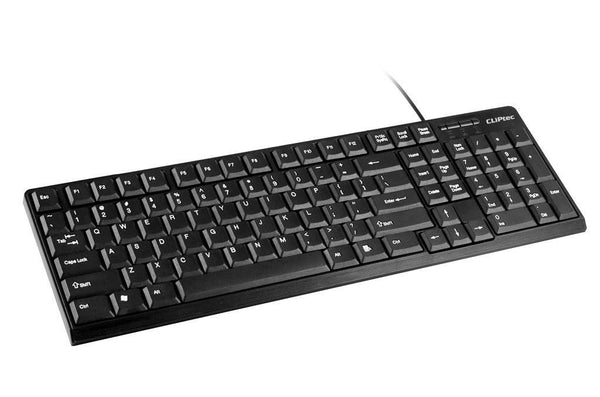 CLiPtec KLASSIC USB STANDARD KEYBOARD (SPILL-RESISTANT DESIGN) - Black Tristar Online