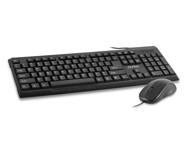 CLiPtec OFIZ-COMBO USB KEYBOARD AND MOUSE COMBO SET (SPILL RESISTANT DESIGN) Black Tristar Online