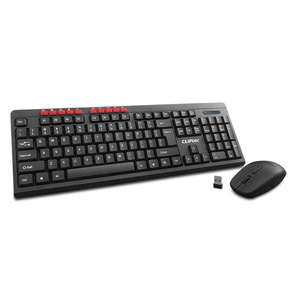 CLiPtec ESSENTIAL AIR WIRELESS MULTIMEDIA KEYBOARD AND MOUSE COMBO SET Tristar Online