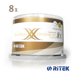 Ritek Ridata DVD+R Double Layer 8x Whitetop Printable 50pcs Tristar Online