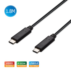 Simplecom CA519 USB-C to USB-C Cable USB 3.2 Gen1 5A 100W PD 4K@60Hz 1.8M Tristar Online