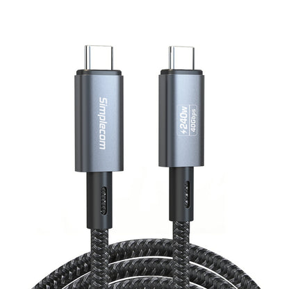 Simplecom CA612 USB-C to USB-C Cable USB4 40Gbps 5A 240W PD3.1 8K@60Hz 1.2M Tristar Online