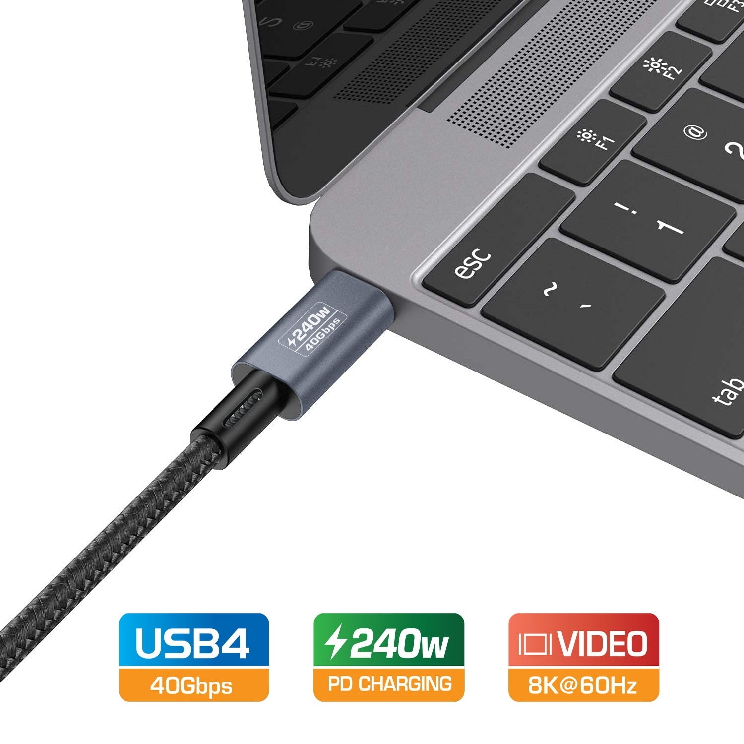 Simplecom CA612 USB-C to USB-C Cable USB4 40Gbps 5A 240W PD3.1 8K@60Hz 1.2M Tristar Online