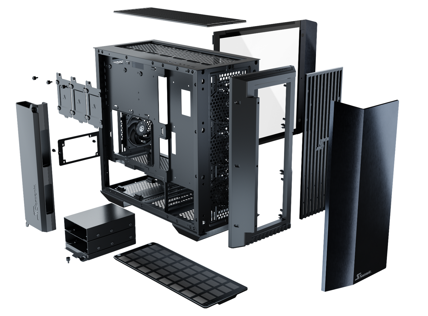 Seasonic Syncro Q704 Aluminum Case with Syncro DGC-650 650W 80 Plus Gold PSU & Connect Module RED DOT AWARD WINNER 2021 Tristar Online