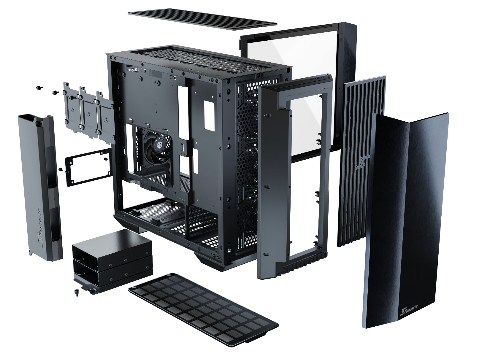 Seasonic Syncro Q704 Aluminum Case with Syncro DGC-650 650W 80 Plus Gold PSU & Connect Module RED DOT AWARD WINNER 2021 Tristar Online