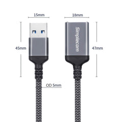 Simplecom CAU320 USB 3.0 Extension Cable USB-A Male to USB-A Female Nylon Braided 2.0M Tristar Online