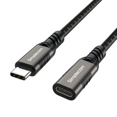 Simplecom CAU610 USB-C Male to Female Extension Cable USB 3.2 Gen2 PD 100W 20Gbps 1M Tristar Online