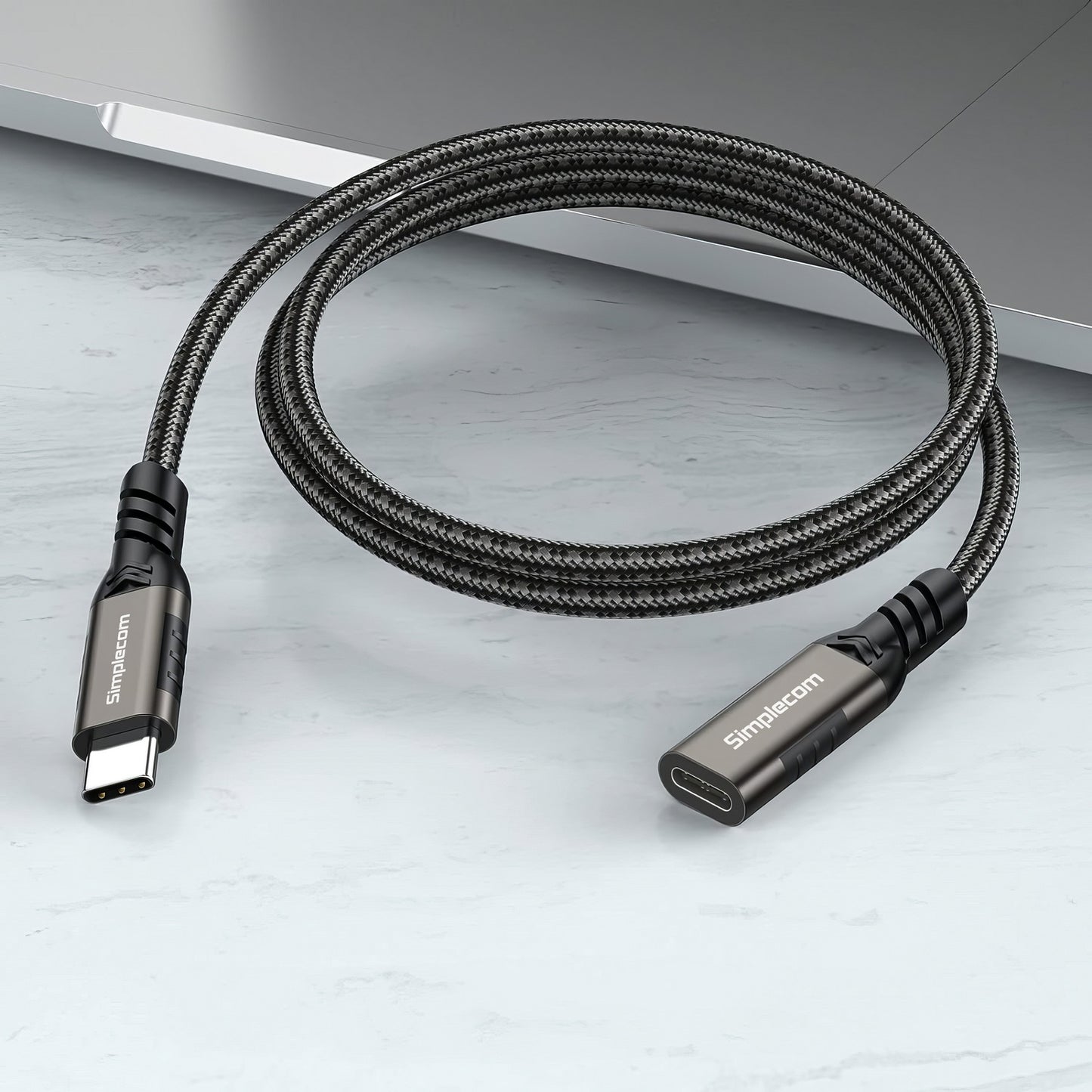 Simplecom CAU610 USB-C Male to Female Extension Cable USB 3.2 Gen2 PD 100W 20Gbps 1M Tristar Online