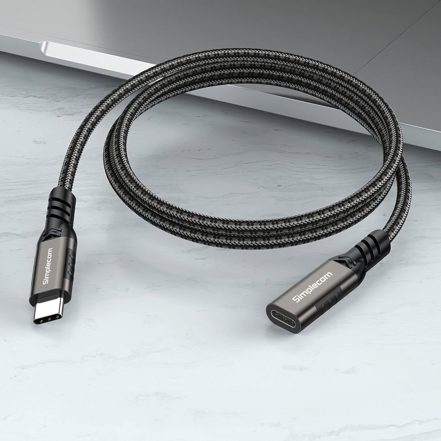 Simplecom CAU610 USB-C Male to Female Extension Cable USB 3.2 Gen2 PD 100W 20Gbps 1M Tristar Online