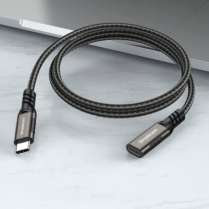 Simplecom CAU610 USB-C Male to Female Extension Cable USB 3.2 Gen2 PD 100W 20Gbps 1M Tristar Online