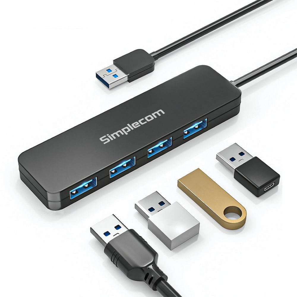 Simplecom CH342 USB 3.0 (USB 3.2 Gen 1) SuperSpeed 4 Port Hub for PC Laptop Tristar Online