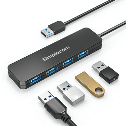 Simplecom CH342 USB 3.0 (USB 3.2 Gen 1) SuperSpeed 4 Port Hub for PC Laptop Tristar Online