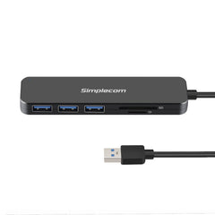 Simplecom CH365 SuperSpeed 3 Port USB 3.0 (USB 3.2 Gen 1) Hub with SD MicroSD Card Reader Tristar Online