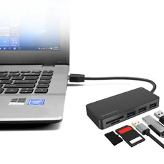 Simplecom CH368 3 Port USB 3.0 Hub with Dual Slot SD MicroSD Card Reader Tristar Online