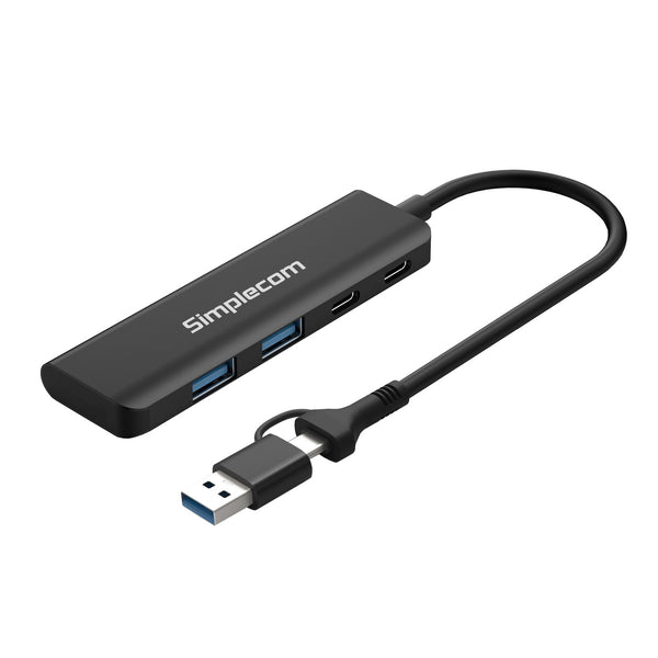 Simplecom CH385 SuperSpeed USB-A and USB-C 4-Port Combo Hub USB 3.2 Gen 1 (2x USB-A and 2x USB-C Ports) Tristar Online