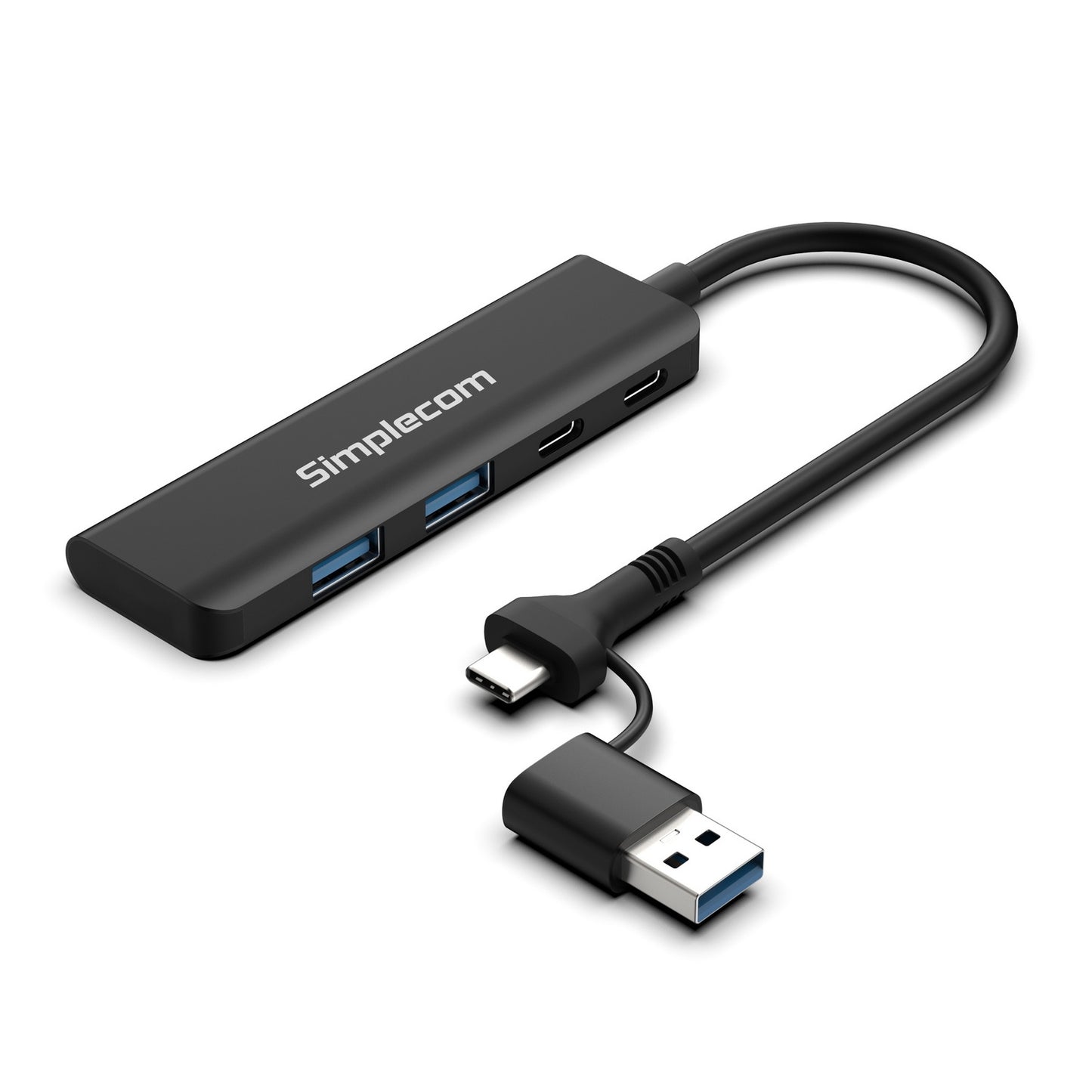 Simplecom CH385 SuperSpeed USB-A and USB-C 4-Port Combo Hub USB 3.2 Gen 1 (2x USB-A and 2x USB-C Ports) Tristar Online
