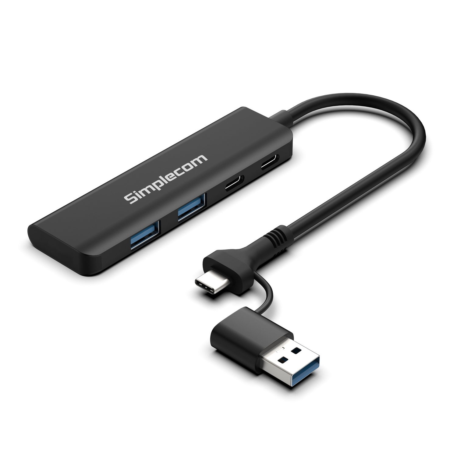 Simplecom CH385 SuperSpeed USB-A and USB-C 4-Port Combo Hub USB 3.2 Gen 1 (2x USB-A and 2x USB-C Ports) Tristar Online