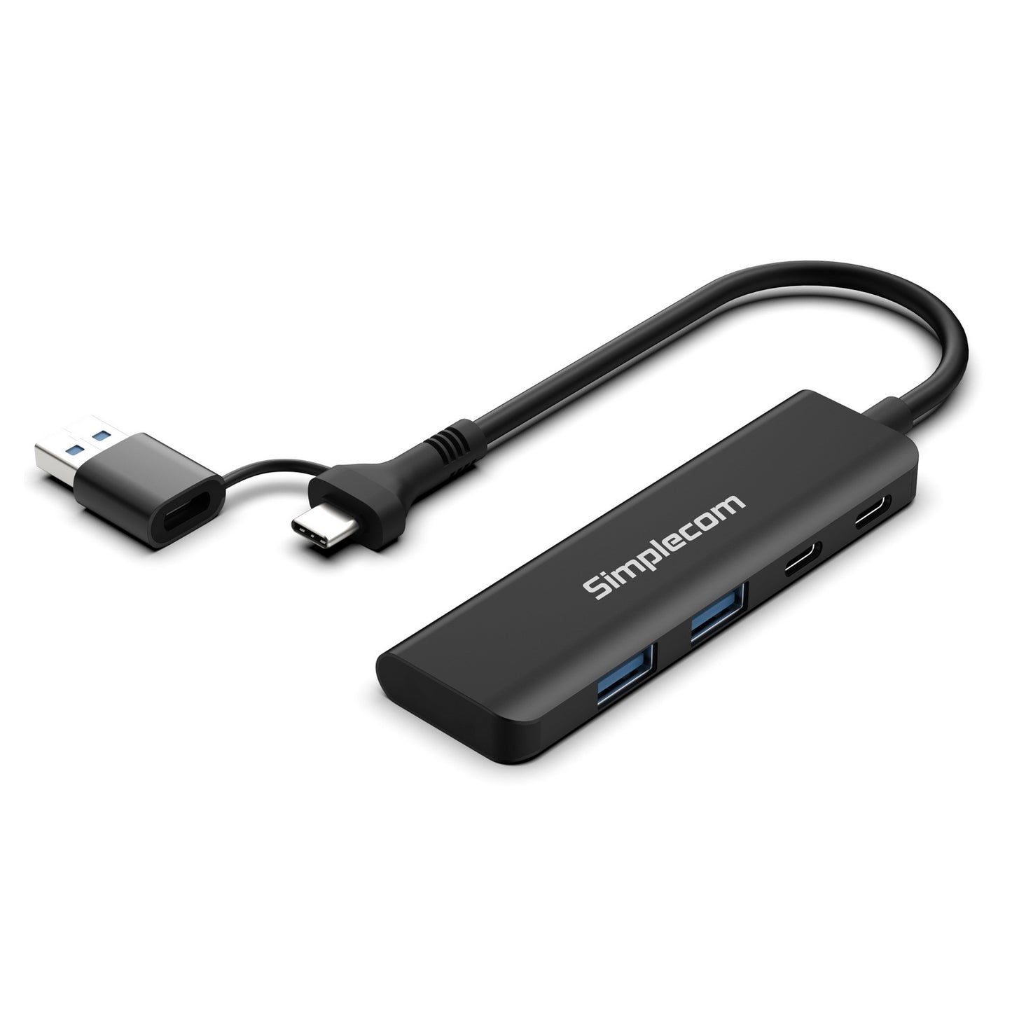 Simplecom CH385 SuperSpeed USB-A and USB-C 4-Port Combo Hub USB 3.2 Gen 1 (2x USB-A and 2x USB-C Ports) Tristar Online