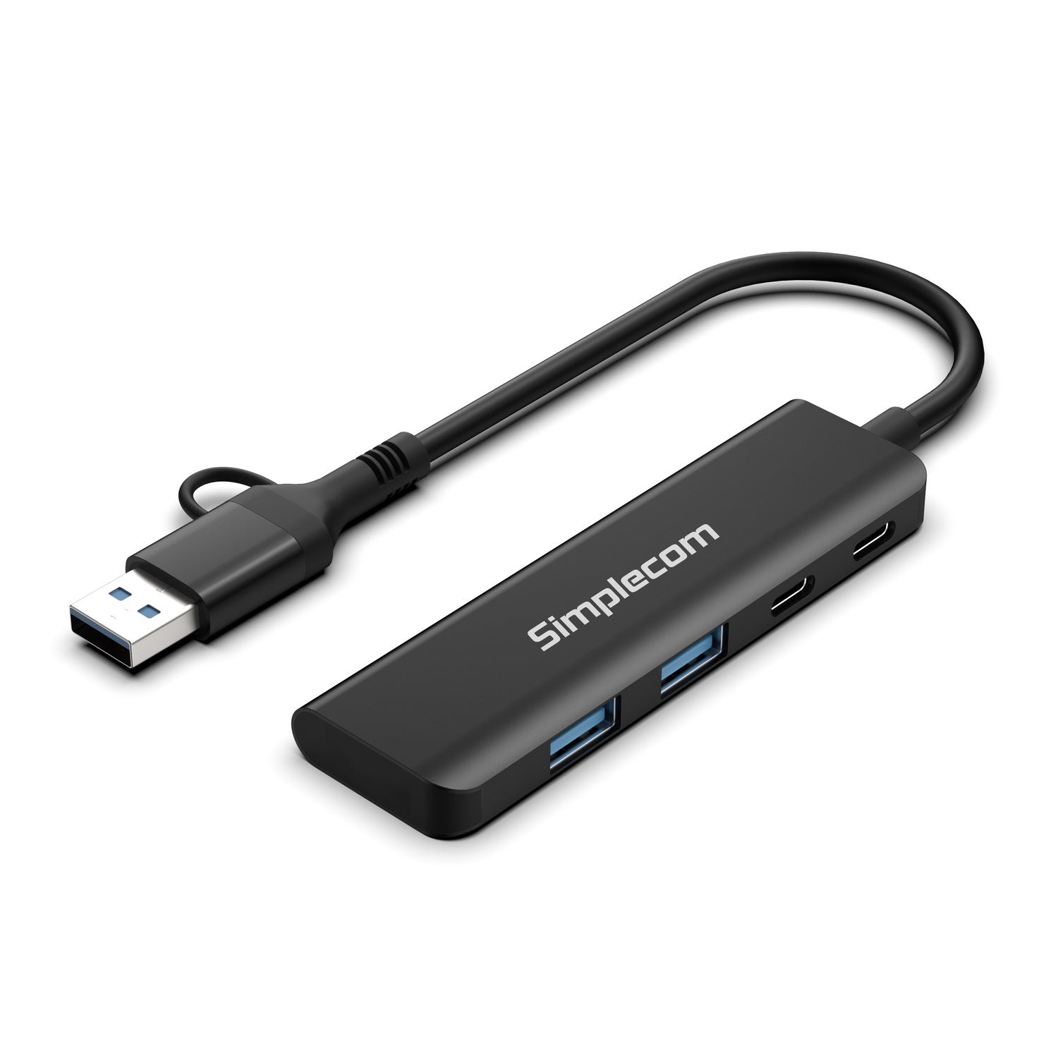 Simplecom CH385 SuperSpeed USB-A and USB-C 4-Port Combo Hub USB 3.2 Gen 1 (2x USB-A and 2x USB-C Ports) Tristar Online