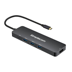 Simplecom CH545 USB-C 5-in-1 Multiport Adapter Docking Station with 3-Port USB 3.0 Hub PD HDMI Tristar Online