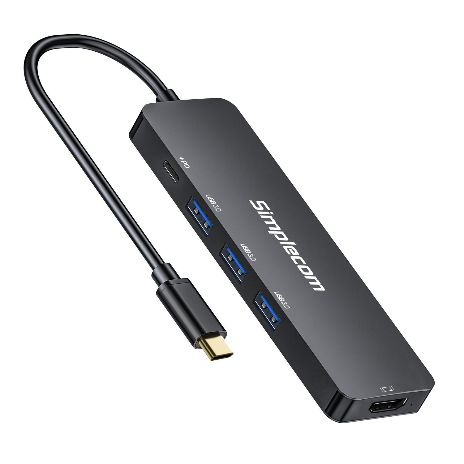 Simplecom CH545 USB-C 5-in-1 Multiport Adapter Docking Station with 3-Port USB 3.0 Hub PD HDMI Tristar Online