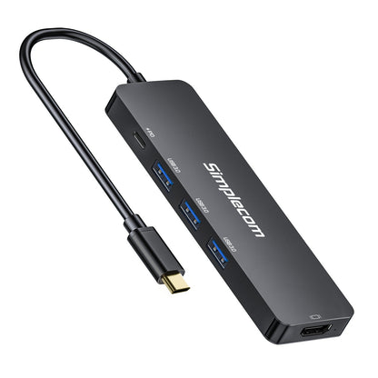 Simplecom CH545 USB-C 5-in-1 Multiport Adapter Docking Station with 3-Port USB 3.0 Hub PD HDMI Tristar Online