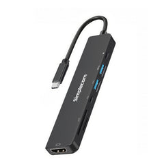 Simplecom CH547 USB-C 7-in-1 Multiport Adapter USB Hub HDMI Card Reader PD Tristar Online