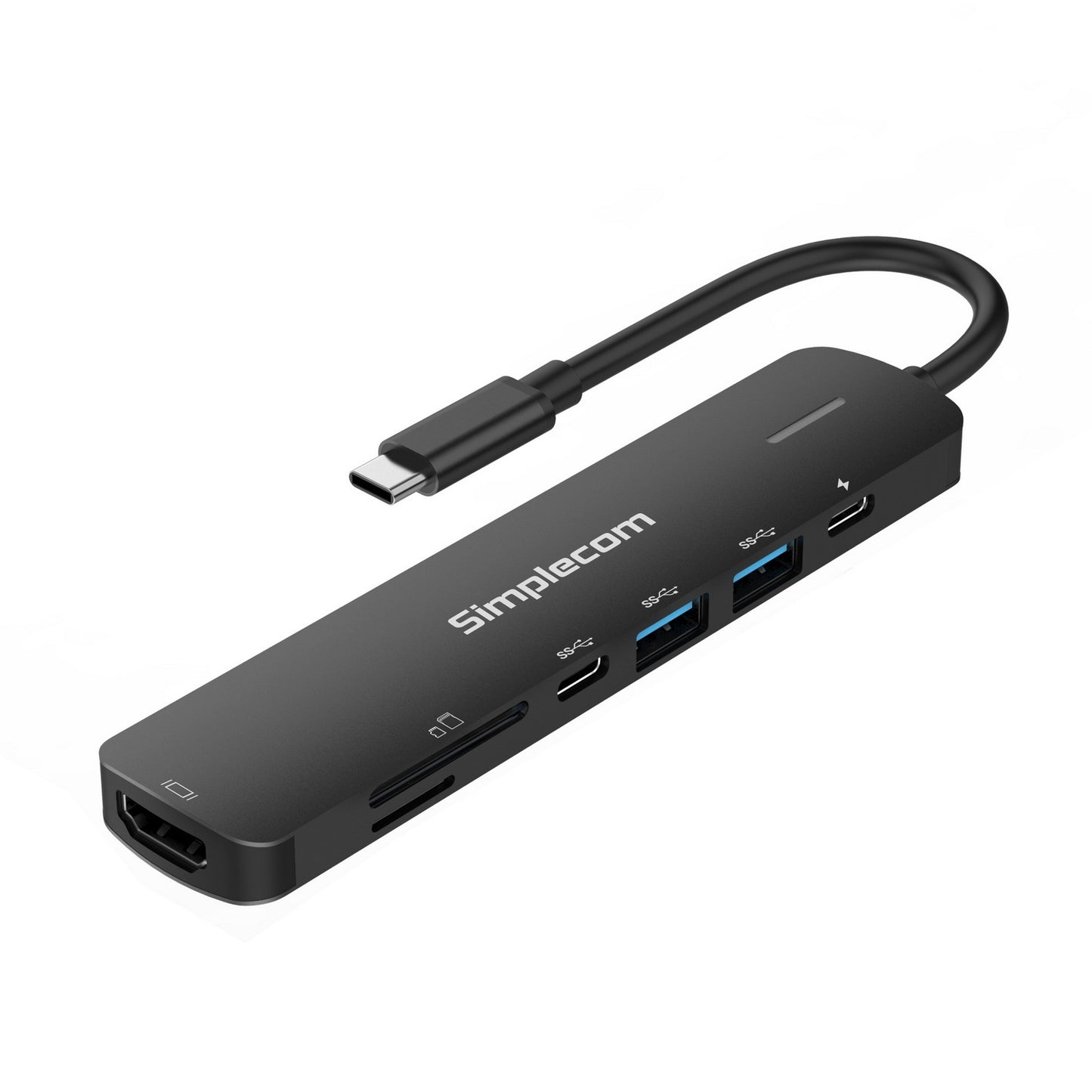 Simplecom CHT570 USB-C SuperSpeed 7-in-1 Multiport Hub Adapter HDMI 2.0 Docking Station Tristar Online