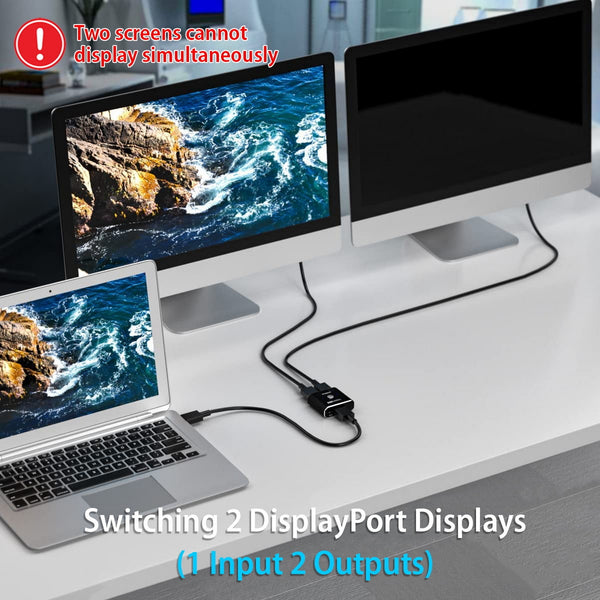 Simplecom CM202 Bi-Directional 2 Way DisplayPort Switch Selector DP 1.4 8K Tristar Online