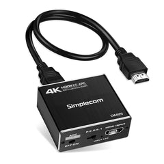 Simplecom CM425 HDMI 2.0 Audio Extractor Optical SPDIF and 3.5mm Stereo with ARC 4K@60Hz Tristar Online