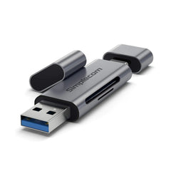 Simplecom CR402 SuperSpeed USB-C and USB-A SD/MicroSD Card Reader USB 3.2 Gen 1 (USB 3.0) Tristar Online