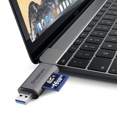 Simplecom CR402 SuperSpeed USB-C and USB-A SD/MicroSD Card Reader USB 3.2 Gen 1 (USB 3.0) Tristar Online