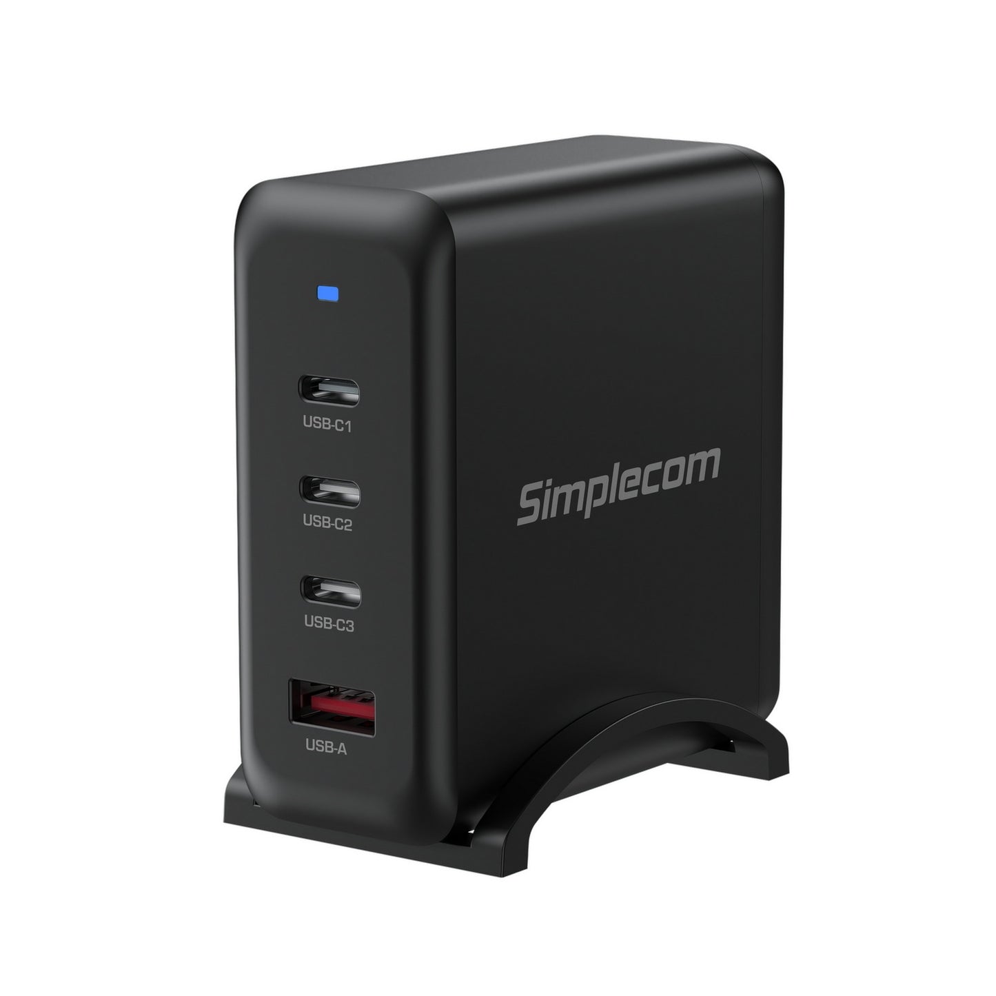 Simplecom CU400 4-Port PD 100W GaN Fast Charger 3xUSB-C + USB-A for Phone Tablet Laptop Tristar Online