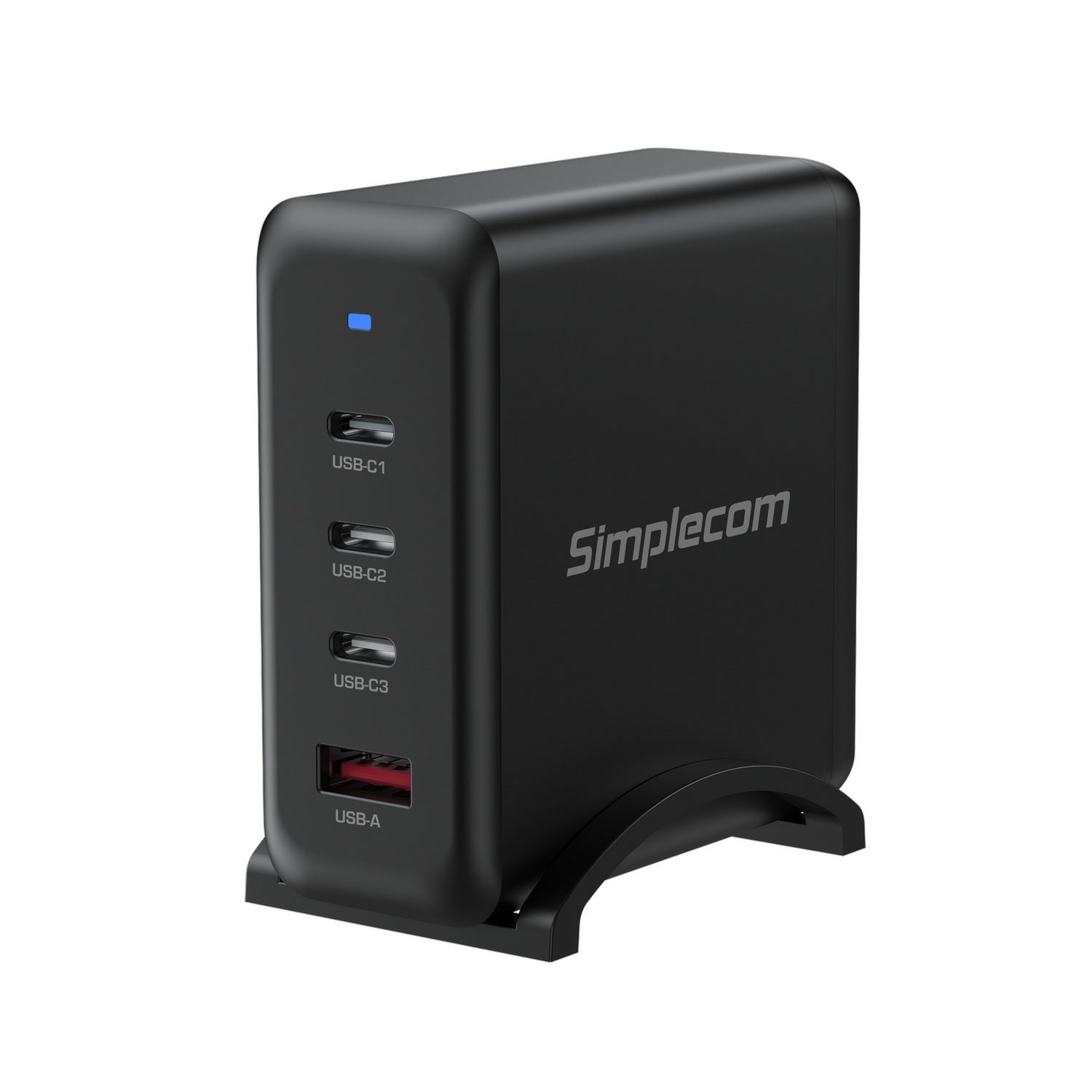 Simplecom CU400 4-Port PD 100W GaN Fast Charger 3xUSB-C + USB-A for Phone Tablet Laptop Tristar Online