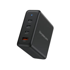 Simplecom CU400 4-Port PD 100W GaN Fast Charger 3xUSB-C + USB-A for Phone Tablet Laptop Tristar Online