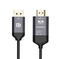 Simplecom DA211 Active DisplayPort to HDMI 2.0 Cable 2M 4K@60Hz Tristar Online