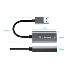 Simplecom DA306 USB to HDMI Video Card Adapter Full HD 1080p Tristar Online