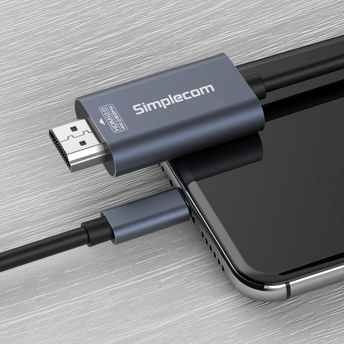 Simplecom DA322 USB-C Type-C to HDMI 2.0 Cable 2M HDCP 4K@60Hz Tristar Online