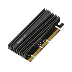 Simplecom EC415B NVMe M.2 SSD to PCIe x4 x8 x16 Expansion Card with Aluminium Heat Sink Black Tristar Online