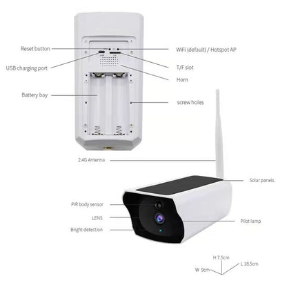 BDI Y4P Security WiFi Camera with Solar & Battery Tristar Online