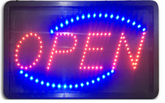 CHOSEN BRANDED " OPEN" LED SIGN BOARD 56X33CM Tristar Online