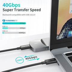 CHOETECH A3009 USB Type C Thunderbolt 3 Cable 5K/60Hz 40Gbps 0.8M Black Tristar Online