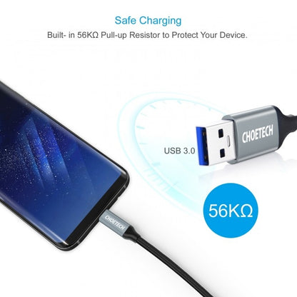 CHOETECH AC0007-102GY USB 3.0 Type-A to Type-C Cable 2M Tristar Online