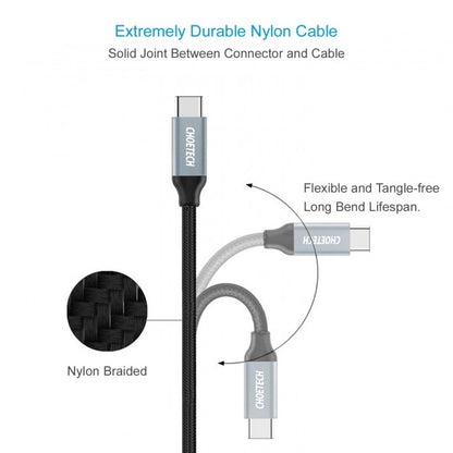 CHOETECH AC0007-102GY USB 3.0 Type-A to Type-C Cable 2M Tristar Online