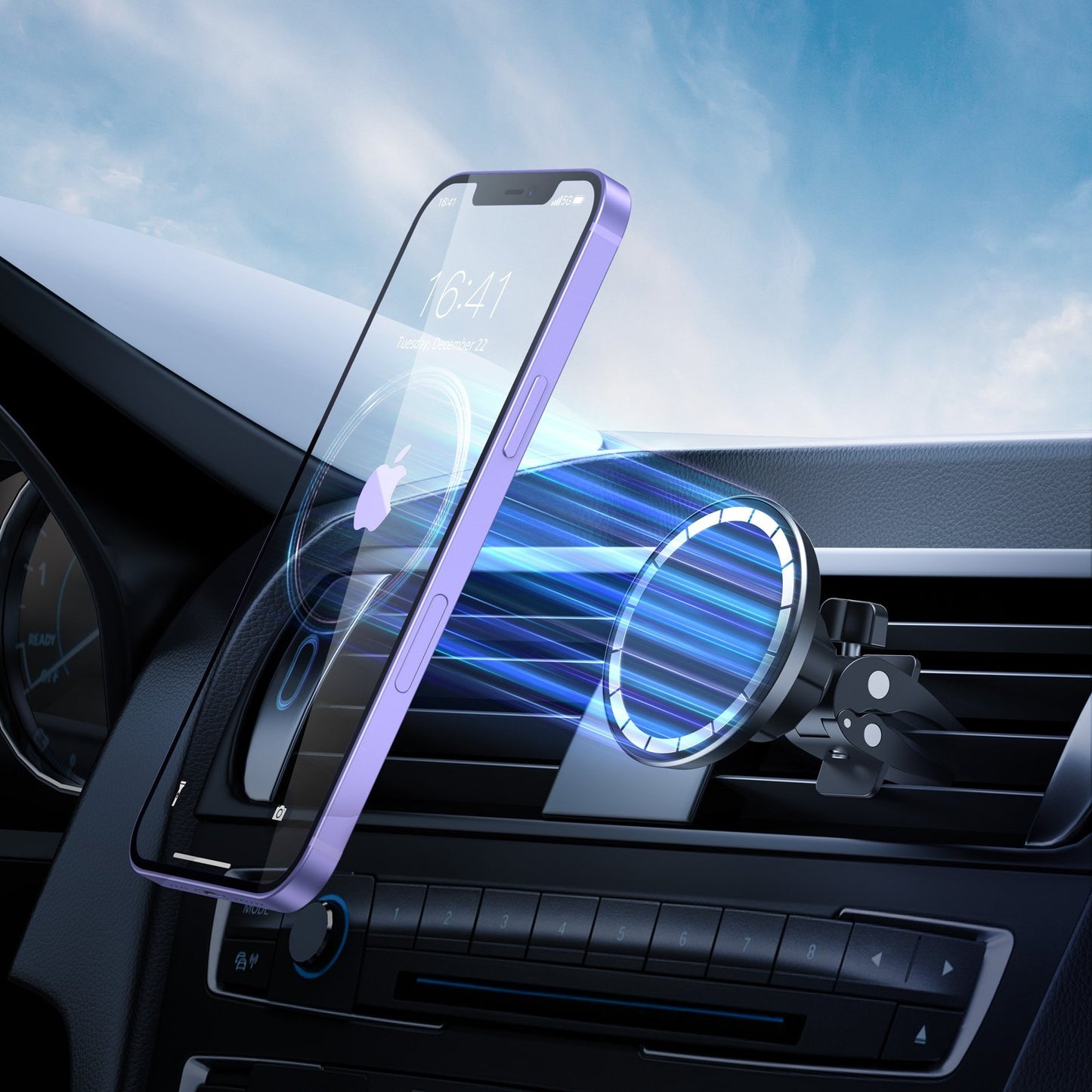 CHOETECH AT0004 Magsafe iPhone 12 Magnetic Car Mount Car Air Vent Phone Holder Tristar Online