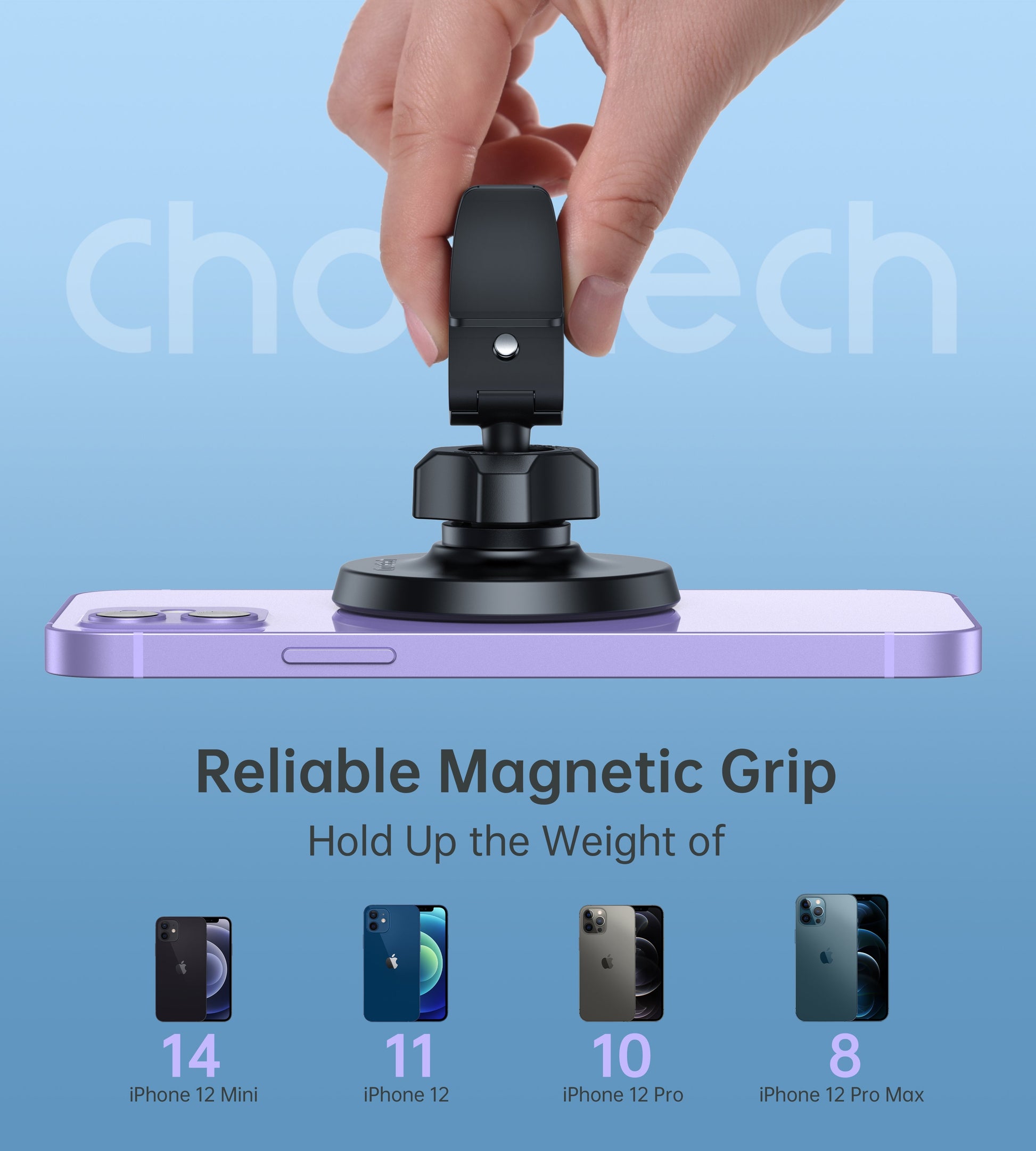CHOETECH AT0004 Magsafe iPhone 12 Magnetic Car Mount Car Air Vent Phone Holder Tristar Online