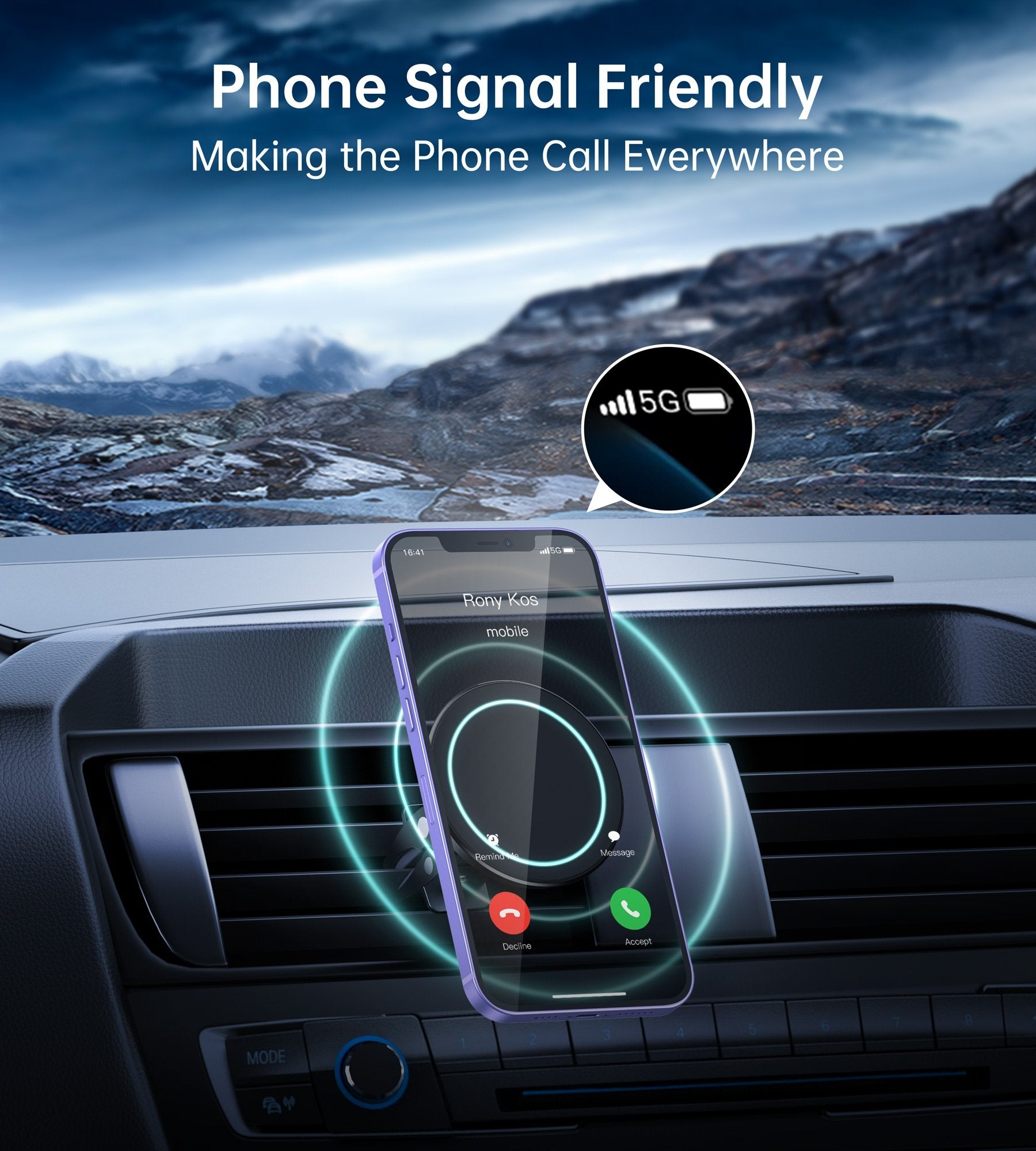 CHOETECH AT0004 Magsafe iPhone 12 Magnetic Car Mount Car Air Vent Phone Holder Tristar Online