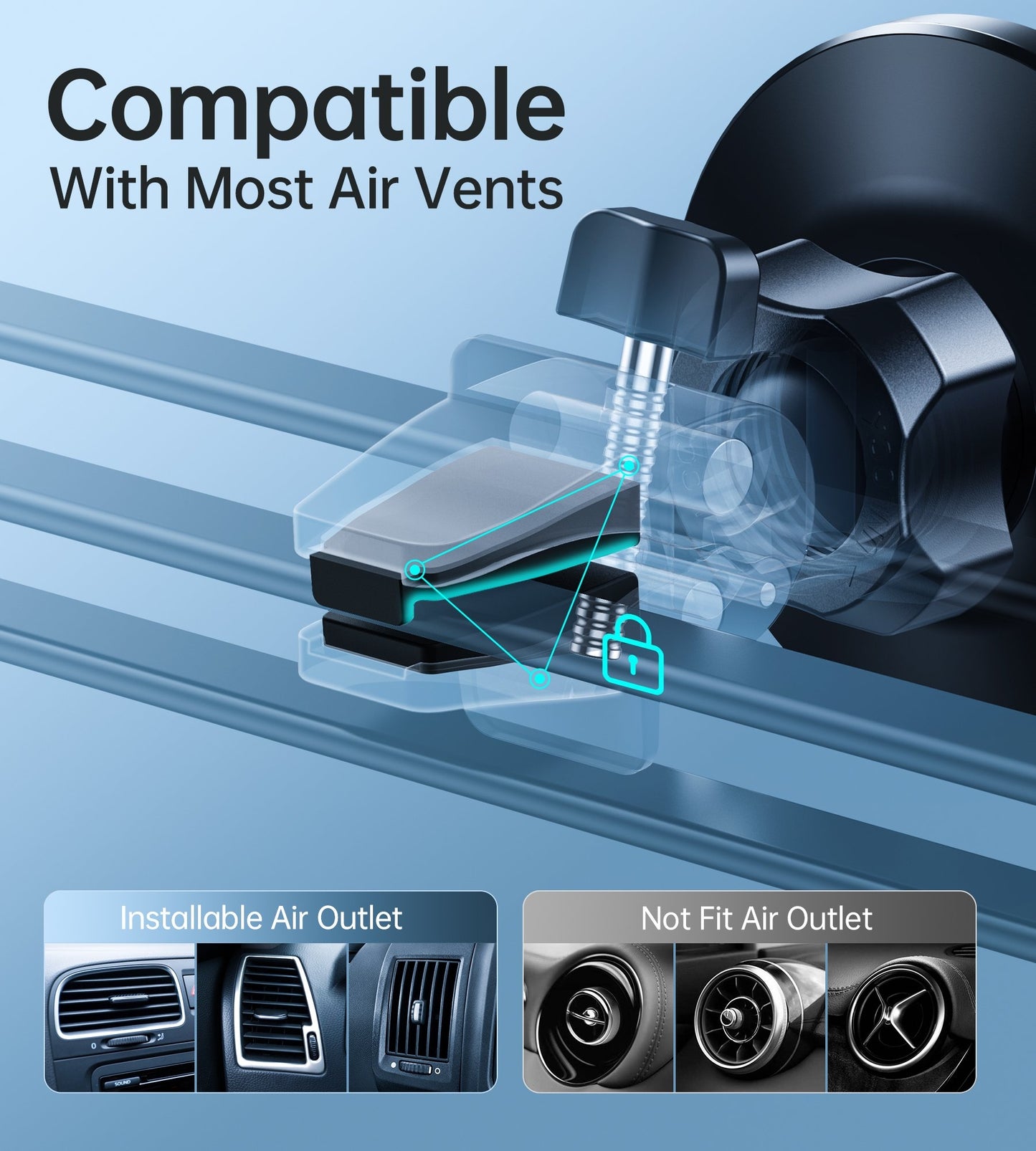 CHOETECH AT0004 Magsafe iPhone 12 Magnetic Car Mount Car Air Vent Phone Holder Tristar Online