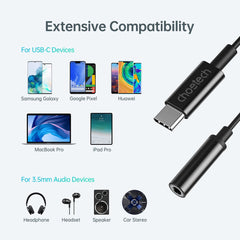 CHOETECH AUX003 USB-C To 3.5mm Headphone Adapter Tristar Online